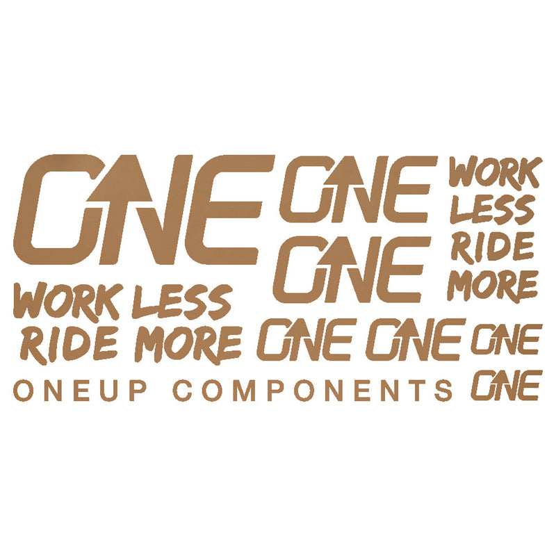 OneUp Components Riser Bar Decal Kit Matte Bronze