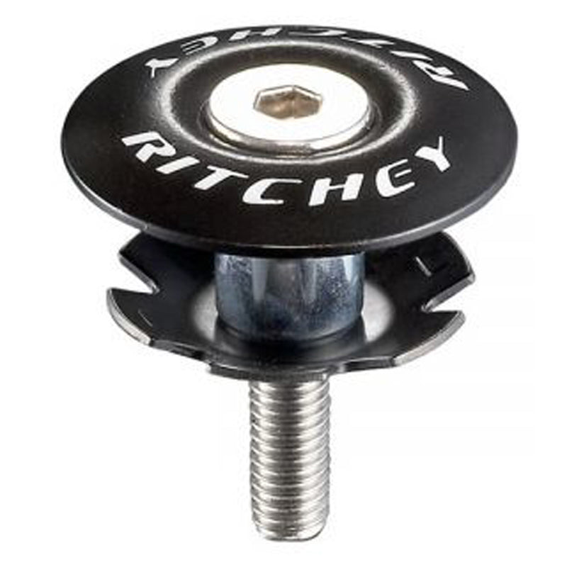 Ritchey Headset Top Cap With Bolt Comp Black 1-1/4"