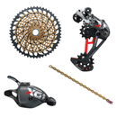 SRAM X01 Eagle Group set RED 10-52T 12 Speed Drivetrain With Gold Cassette
