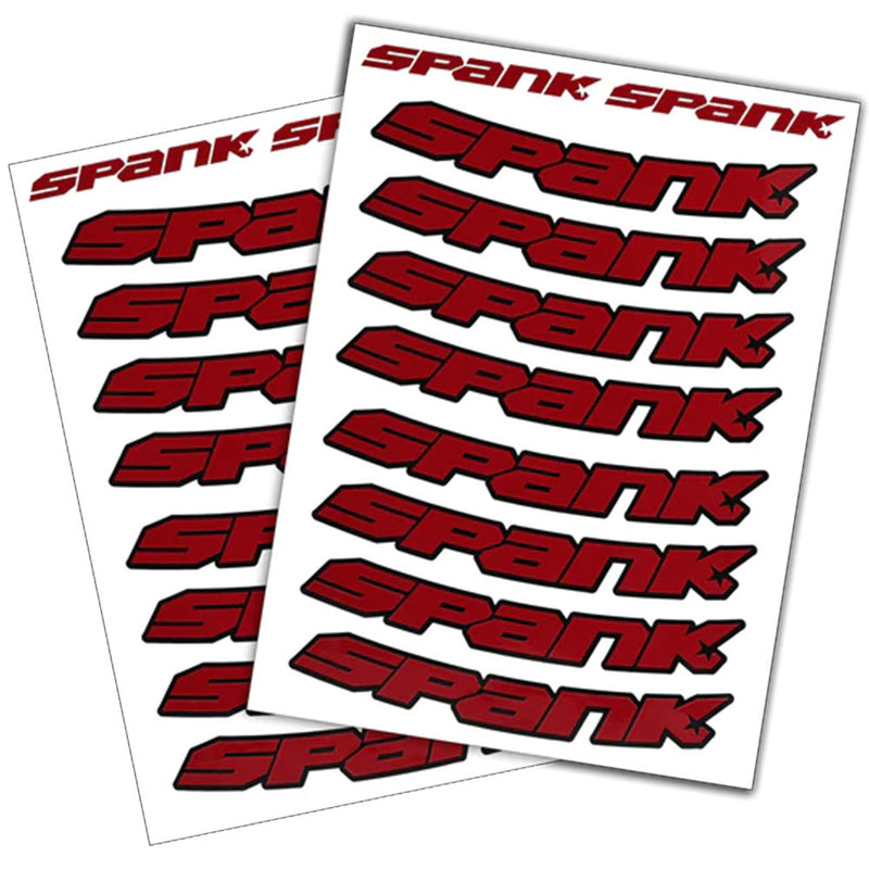Spank Spank Rim Decals - Red