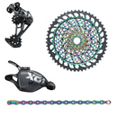SRAM X01 Eagle Group set BLACK 10-52T 12 Speed Drivetrain With Rainbow Cassette