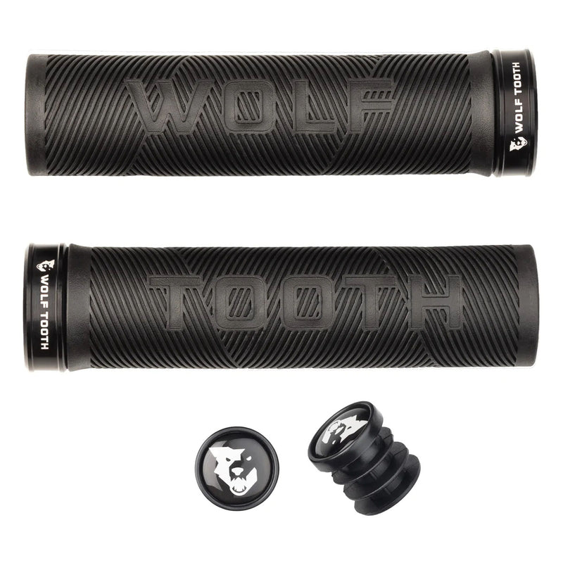 Wolf Tooth Components Echo Lock-On Grip Set - Blk/Blk