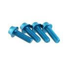 Wolf Tooth Components Aluminum Bottle Cage Bolt 4 pcs - Blue