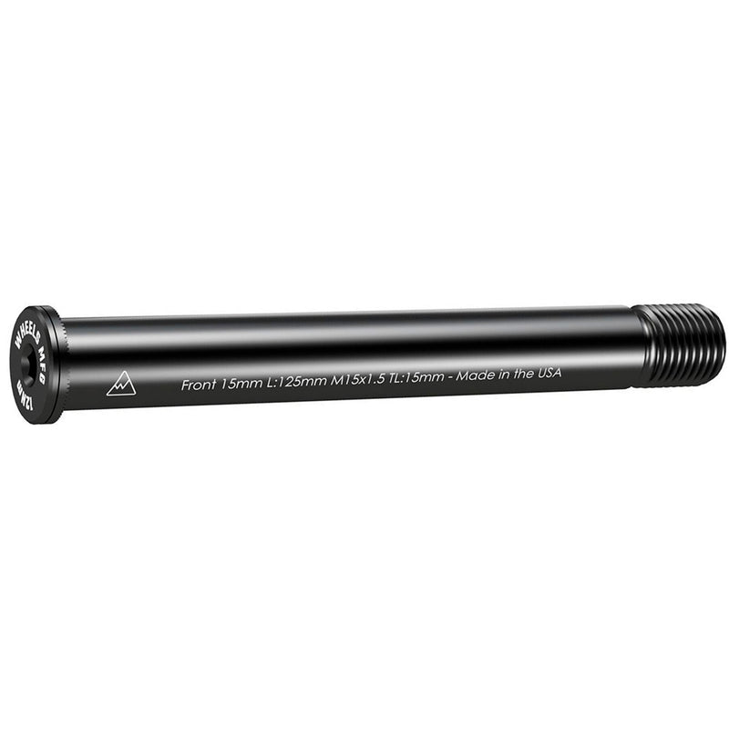 Wheels Mfg Thru-Axle Front 15mm 1.5x125mm - Blk
