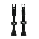 Peaty's Alloy Presta Valve Stem 60mm Pair Black