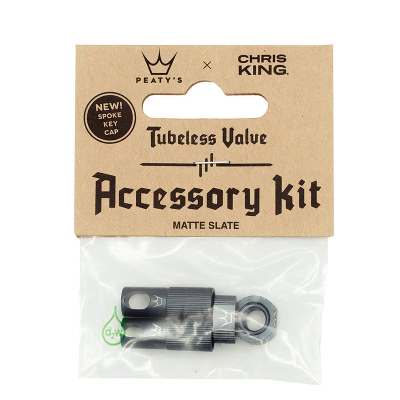 Peaty's Tubeless Valve Accessory Kit Slate